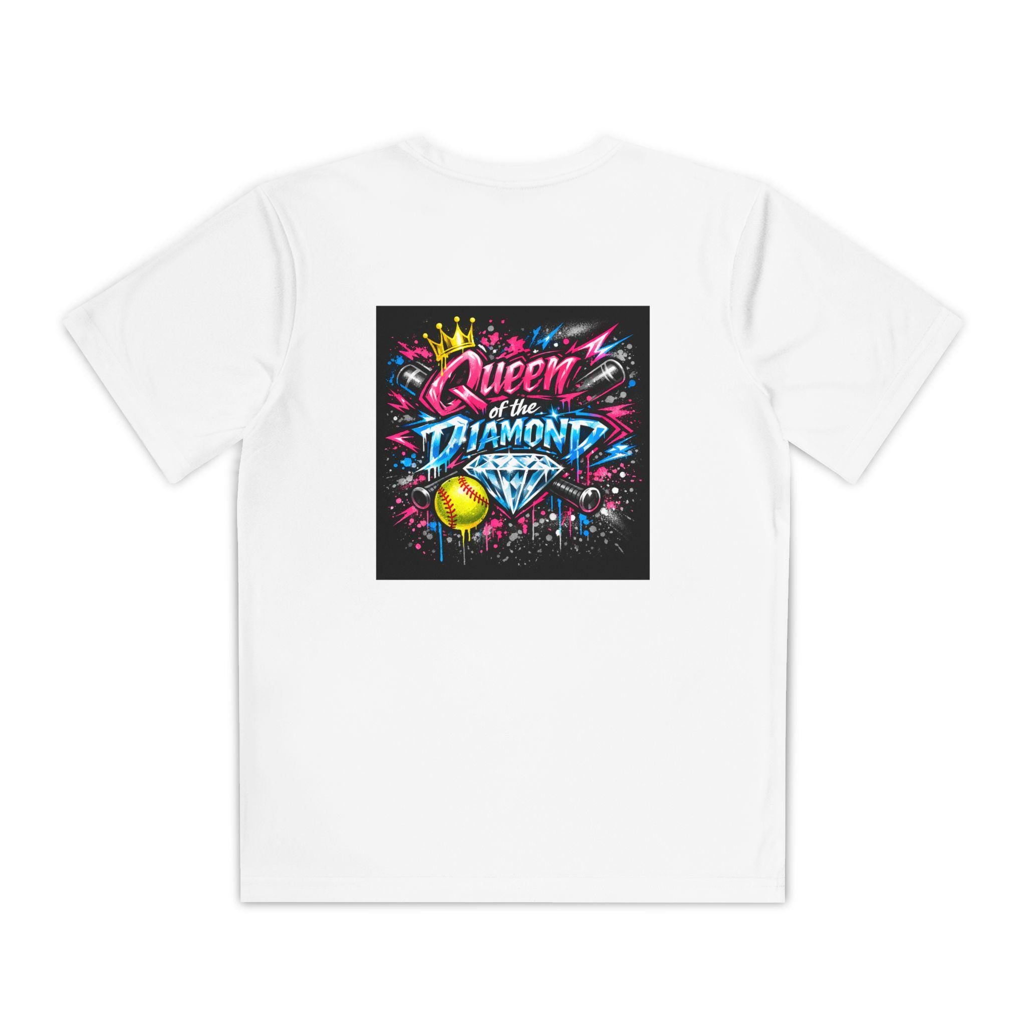 Queen of the Diamond Tee | Youth softball baseball shirt