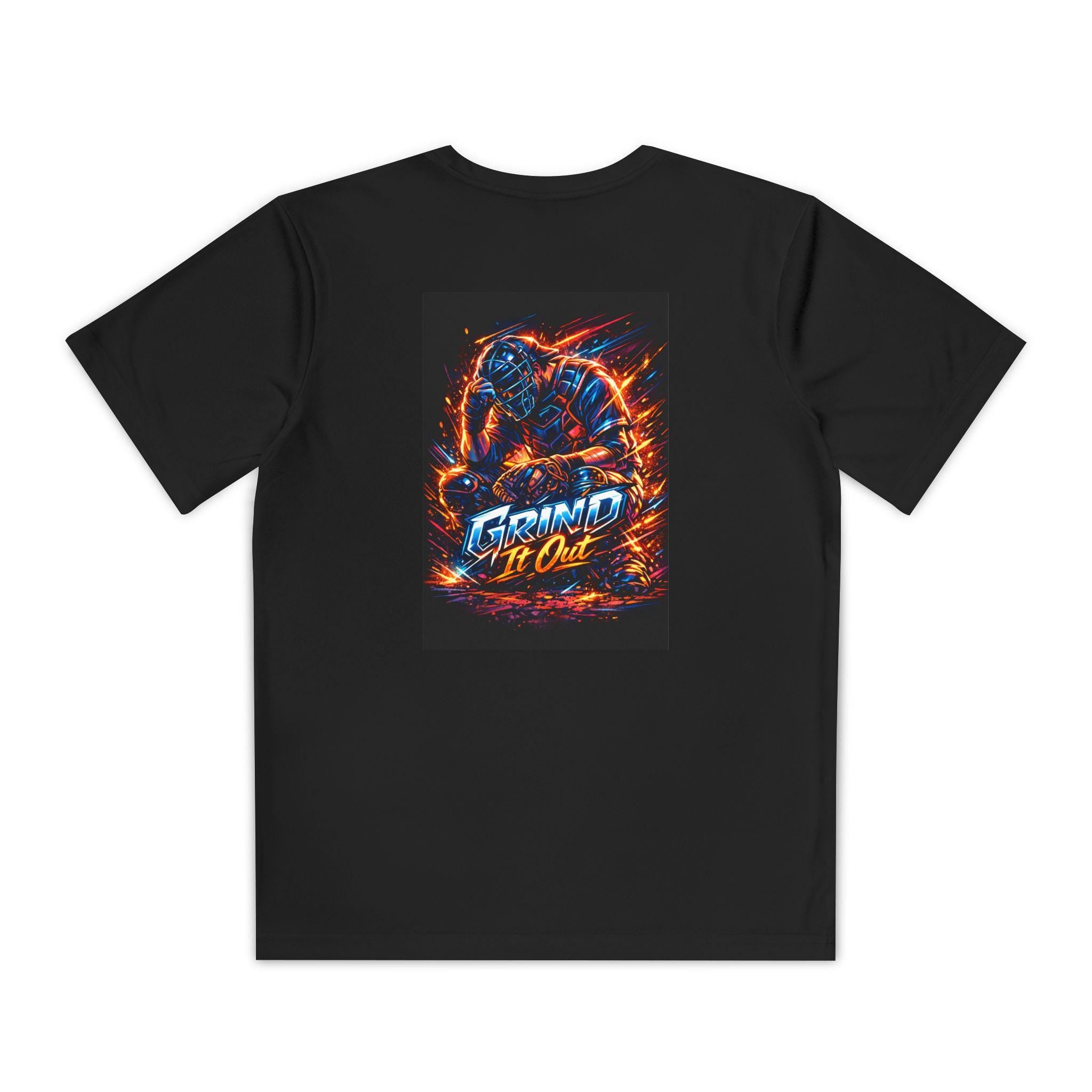 Grind It Out Gamer Graphic Tee | Youth Competitor T-Shirt, Motivational Gaming Design