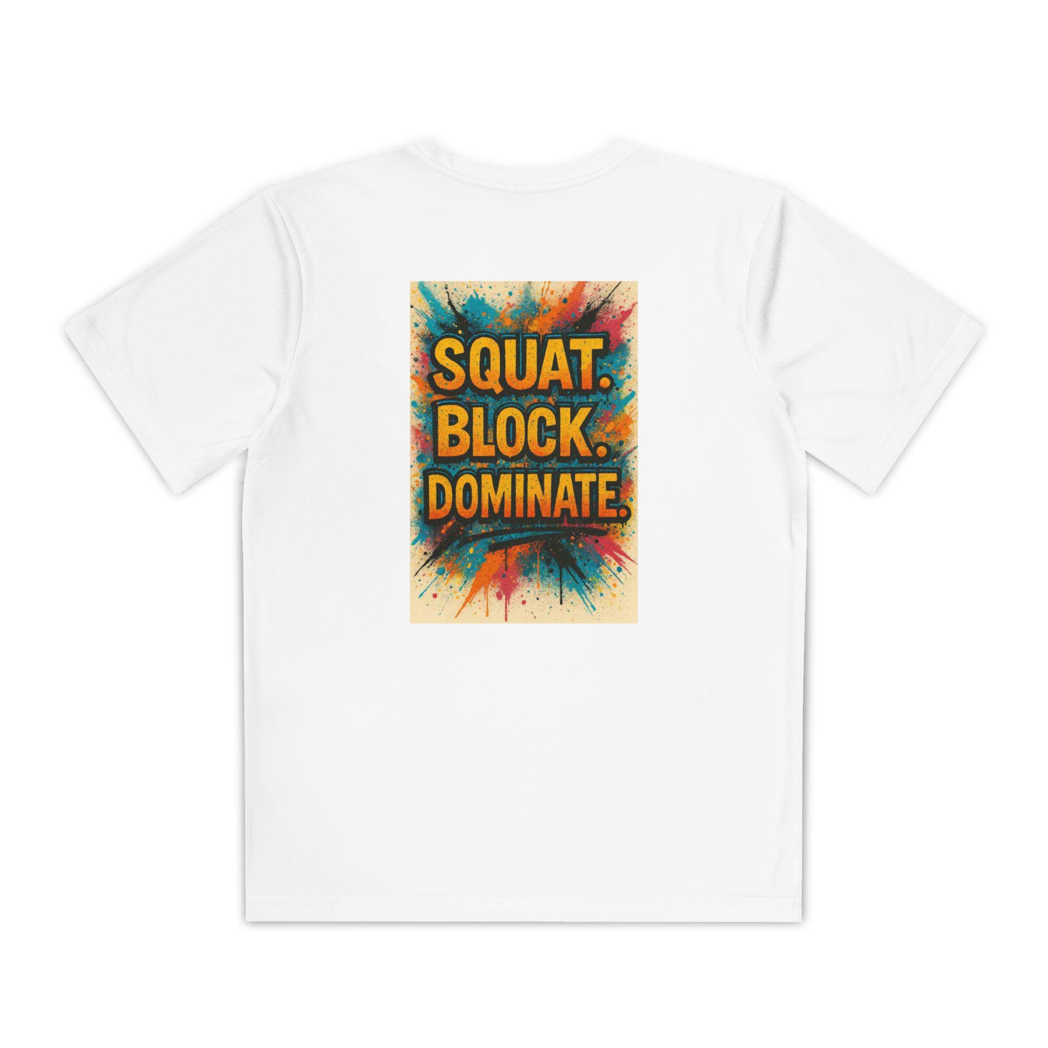 Squat Block Dominate graphic Tee | Youth Competitor Tee