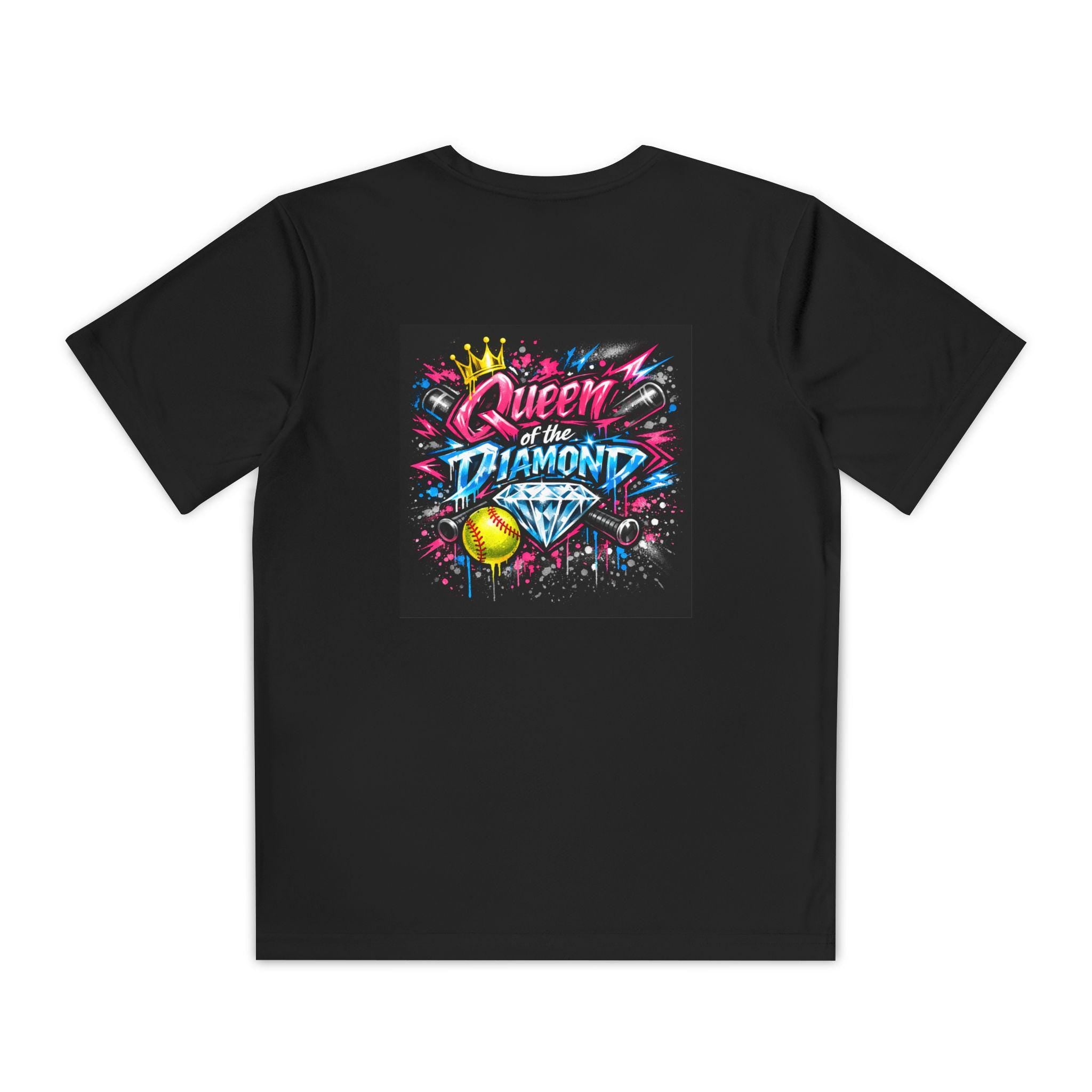 Queen of the Diamond Tee | Youth softball baseball shirt